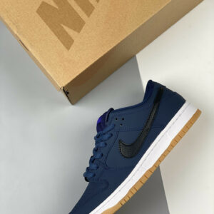 Nike SB Dunk Low Pro ISO Midnight Navy White-Gum CW7463-401 For Sale