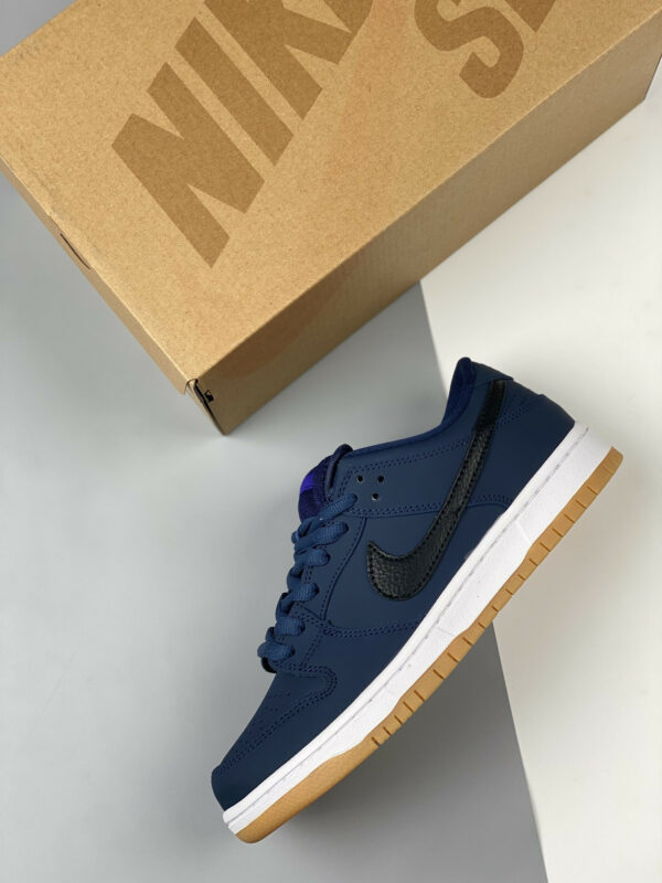 Nike SB Dunk Low Pro ISO Midnight Navy White-Gum CW7463-401 For Sale