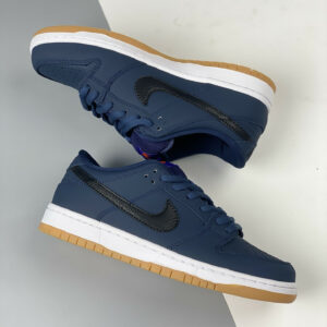 Nike SB Dunk Low Pro ISO Midnight Navy White-Gum CW7463-401 For Sale