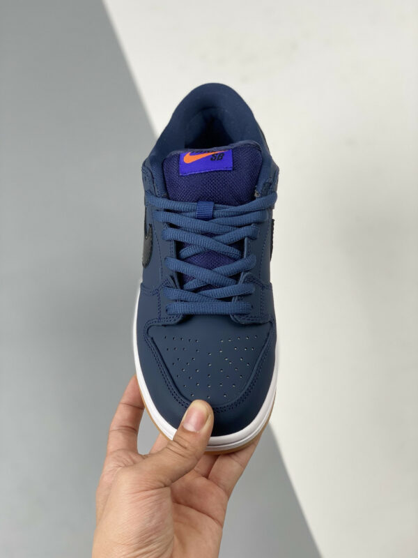 Nike SB Dunk Low Pro ISO Midnight Navy White-Gum CW7463-401 For Sale