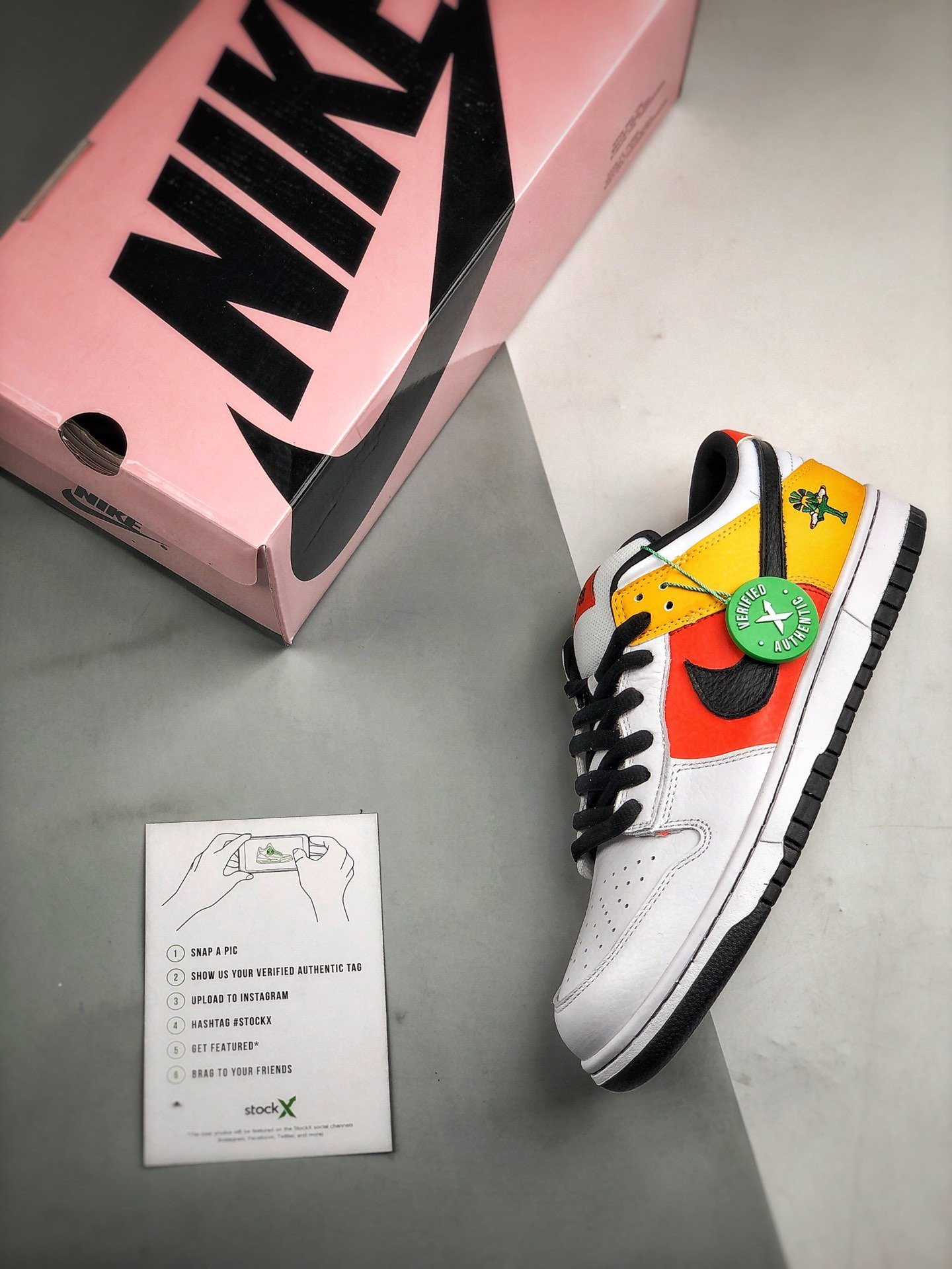 Nike SB Dunk Low Raygun Home Orange Flash Black White For Sale