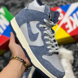 Notre x Nike Dunk High Midnight Navy Sky Grey-Fossil For Sale