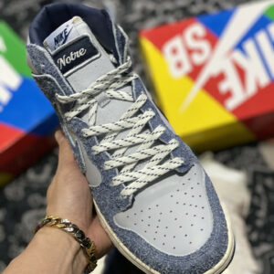 Notre x Nike Dunk High Midnight Navy Sky Grey-Fossil For Sale