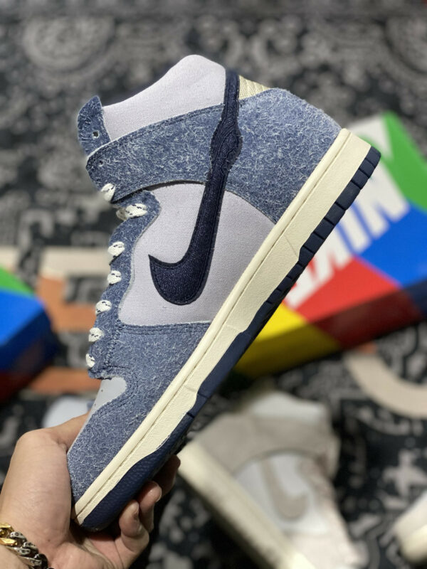 Notre x Nike Dunk High Midnight Navy Sky Grey-Fossil For Sale