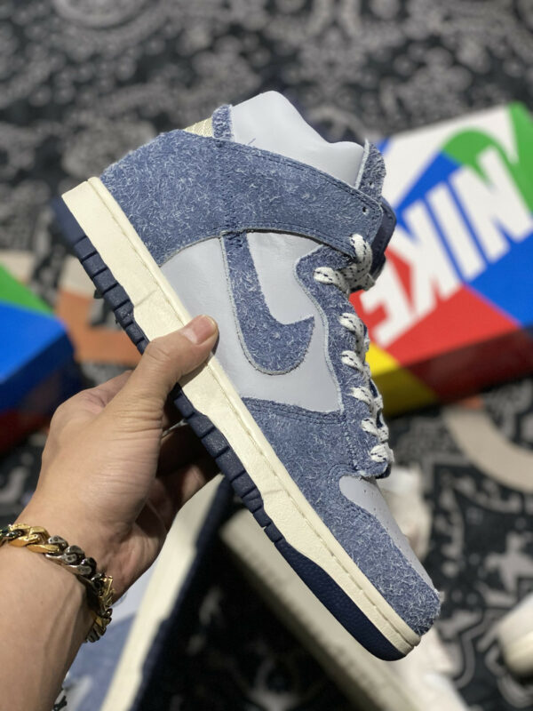 Notre x Nike Dunk High Midnight Navy Sky Grey-Fossil For Sale