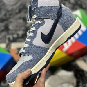 Notre x Nike Dunk High Midnight Navy Sky Grey-Fossil For Sale