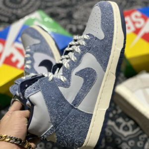 Notre x Nike Dunk High Midnight Navy Sky Grey-Fossil For Sale