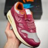 Patta x Nike Air Max 1 Metallic Silver Night Maroon For Sale