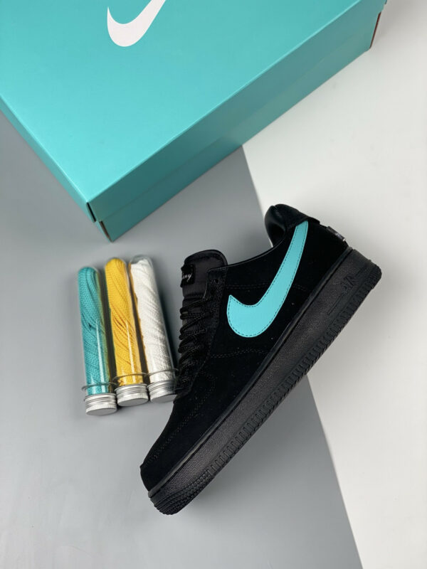 Tiff & Co. x Nike Air Force 1 Low 1837 Black Blue DZ1382-001 For Sale