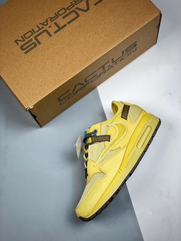 Travis Scott x Nike Air Max 1 Saturn GoldTea Tree Mist-Tent DO9392-700 For Sale