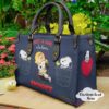 Snoopy Dog Funny 03 Women Leather Hand Bag