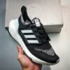 Adidas Ultra Boost 22 Core Black Cloud White Almost Lime For Sale