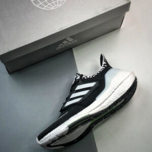 Adidas Ultra Boost 22 Core Black Cloud White Almost Lime For Sale