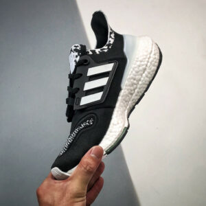 Adidas Ultra Boost 22 Core Black Cloud White Almost Lime For Sale