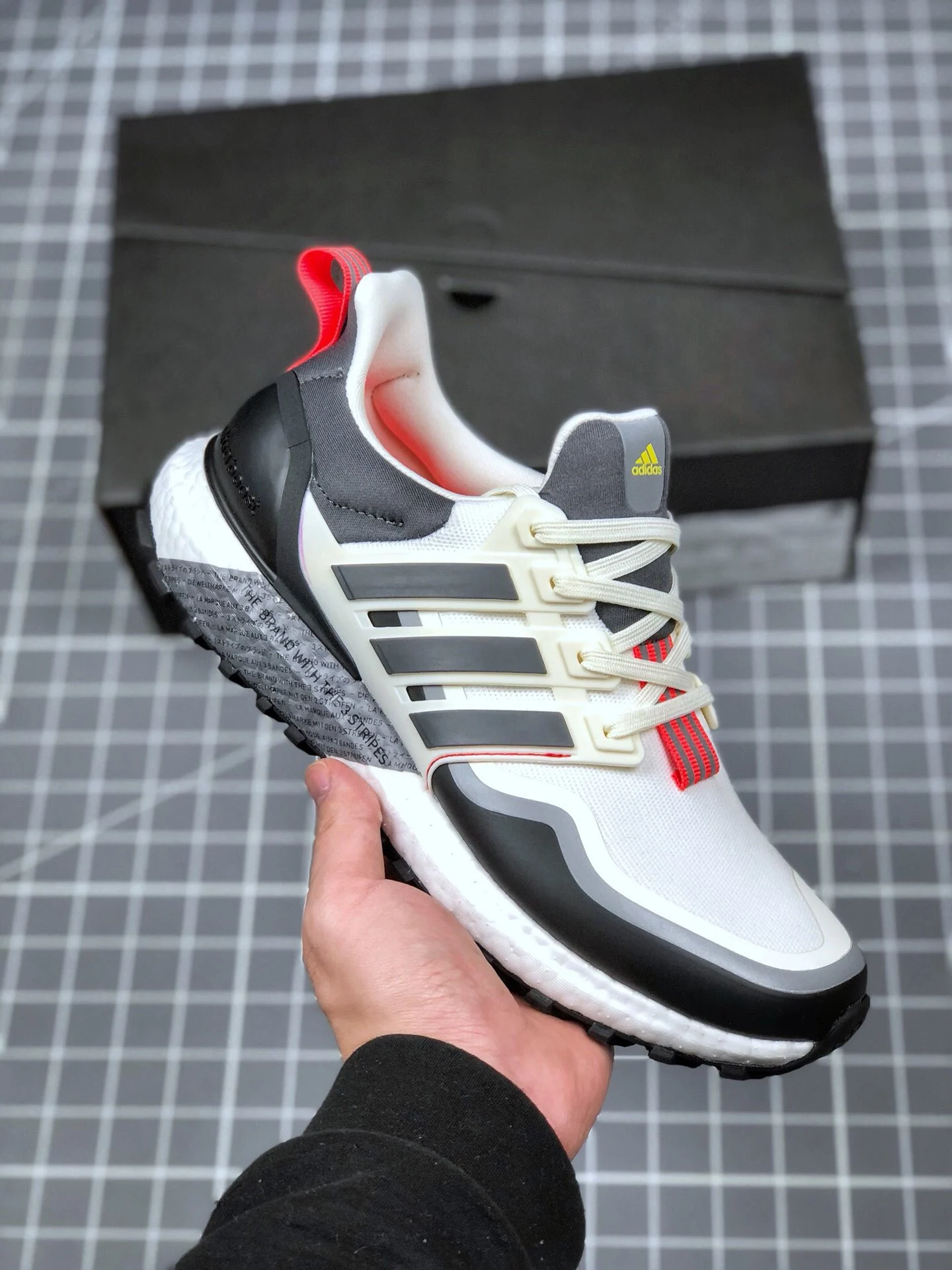 Adidas Ultra Boost All Terrain Off White Grey Six-Red For Sale