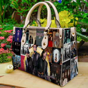 Bee Gees Lover Women Leather Hand Bag