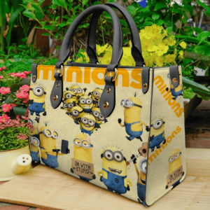 Minions Women Leather Hand Bag