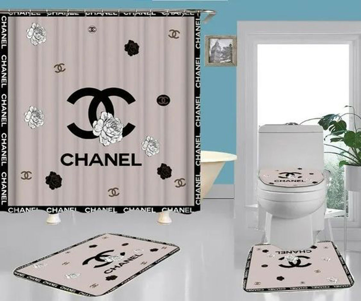 Chanel Bathroom Set Luxury Fashion Brand Hypebeast Bath Mat Home Decor