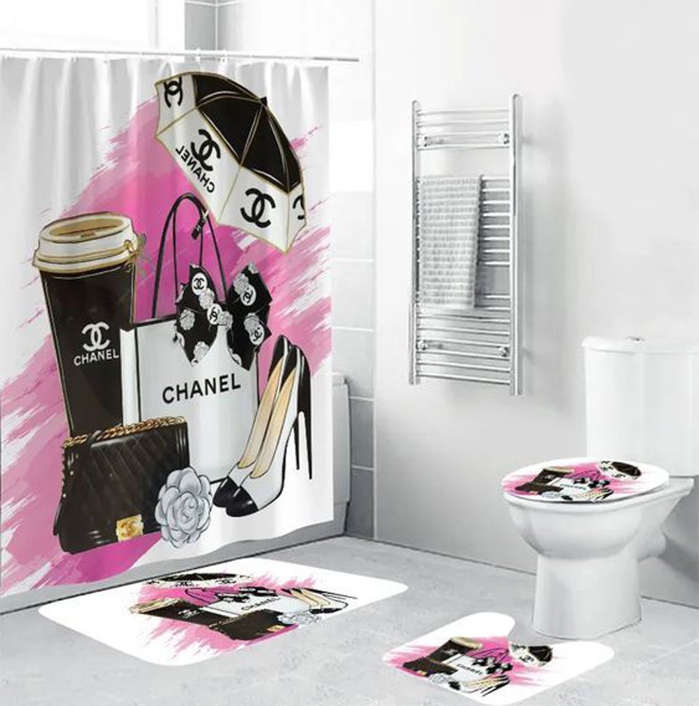 Chanel Bathroom Set Hypebeast Home Decor Luxury Fashion Brand Bath Mat