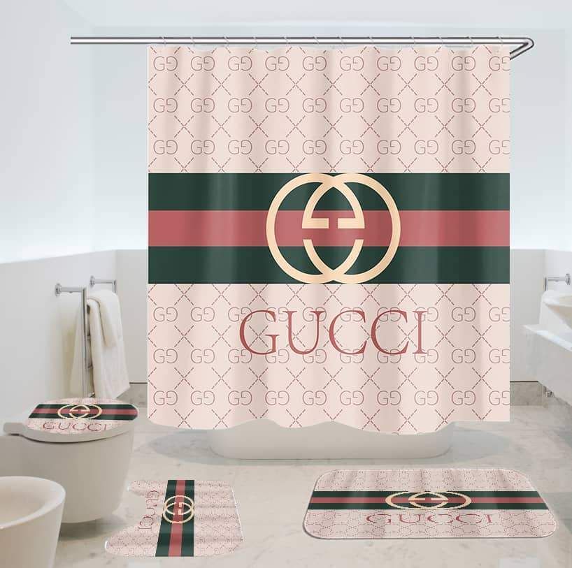 Gucci Pinky Bathroom Set Bath Mat Hypebeast Home Decor Luxury Fashion Brand