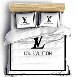 Louis Vuitton Customized Logo Brand Bedding Set Luxury Home Decor Bedroom Bedspread