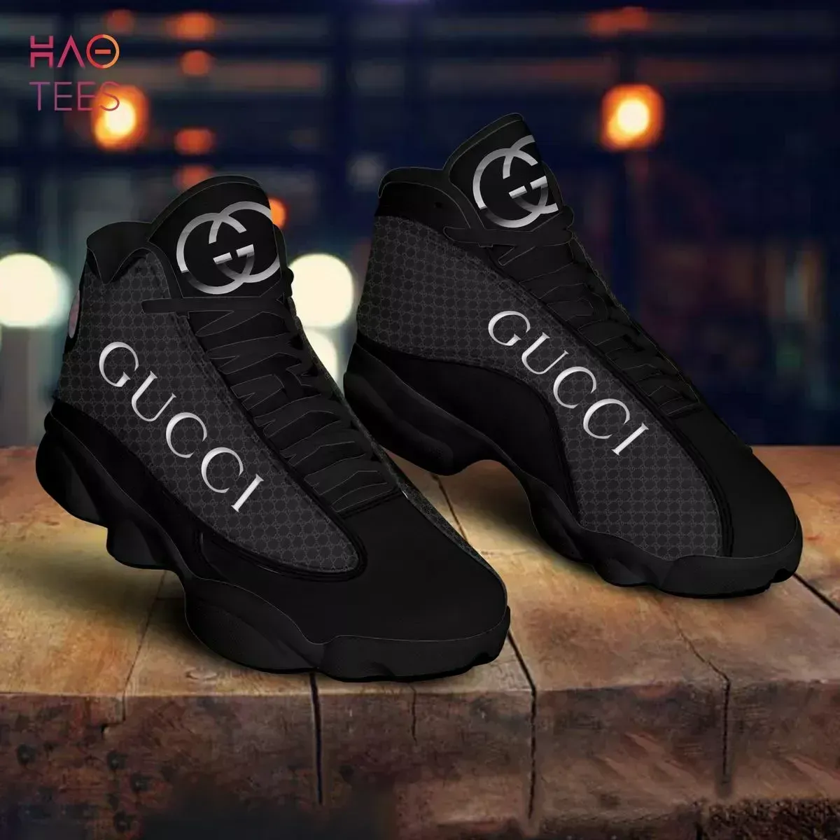 Gucci Black White Air Jordan 13 Trending Luxury Shoes Sneakers Fashion