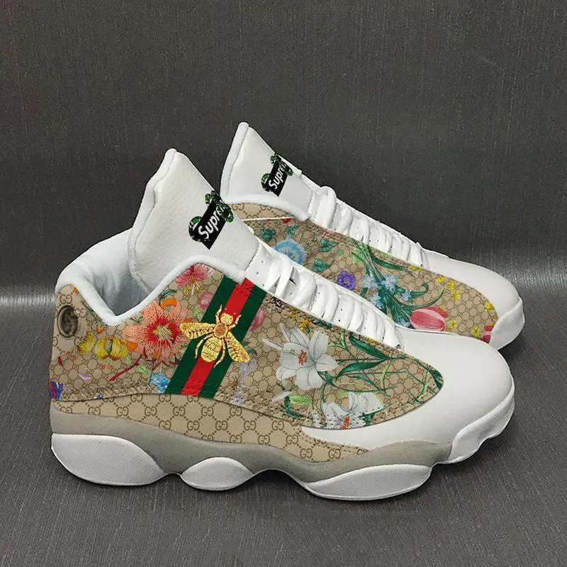 Guccisupreme Bee Flower Gucci Supreme Air Jordan 13 Shoes Trending Sneakers Fashion Luxury