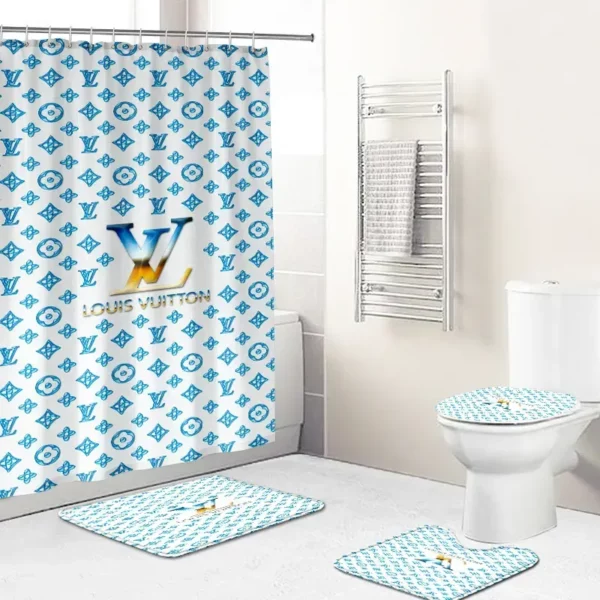 Louis Vuitton Bathroom Set Hypebeast Bath Mat Home Decor Luxury Fashion Brand