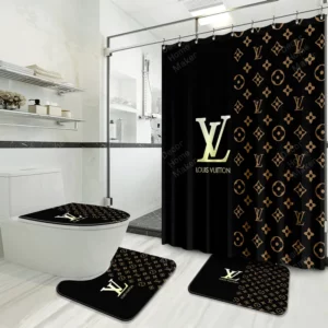 Louis Vuitton Lv Louis Vuitton Bathroom Set Luxury Fashion Brand Home Decor Hypebeast Bath Mat