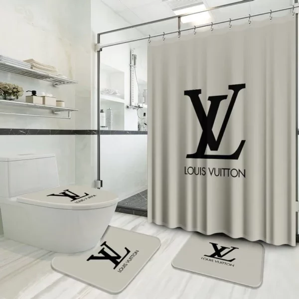 Louis Vuitton Lv Louis Vuitton Bathroom Set Hypebeast Luxury Fashion Brand Bath Mat Home Decor