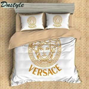 Versace Logo Brand Bedding Set Luxury Bedroom Bedspread Home Decor