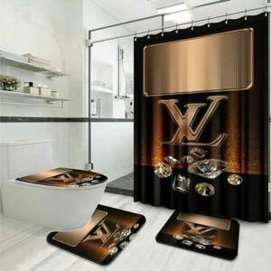 Louis Vuitton Lv Diamond Bathroom Set Home Decor Luxury Fashion Brand Bath Mat Hypebeast