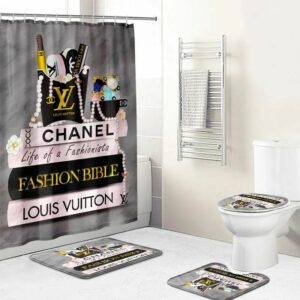 Chanel Louis Vuitton Bathroom Set Bath Mat Hypebeast Luxury Fashion Brand Home Decor