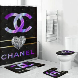 Chanel Diamond Bathroom Set Luxury Fashion Brand Hypebeast Bath Mat Home Decor