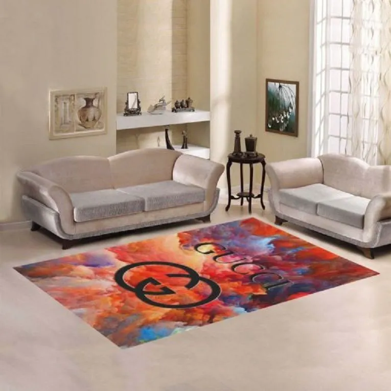 Gucci cloudy Rectangle Rug Home Decor Door Mat Luxury Fashion Brand Area Carpet