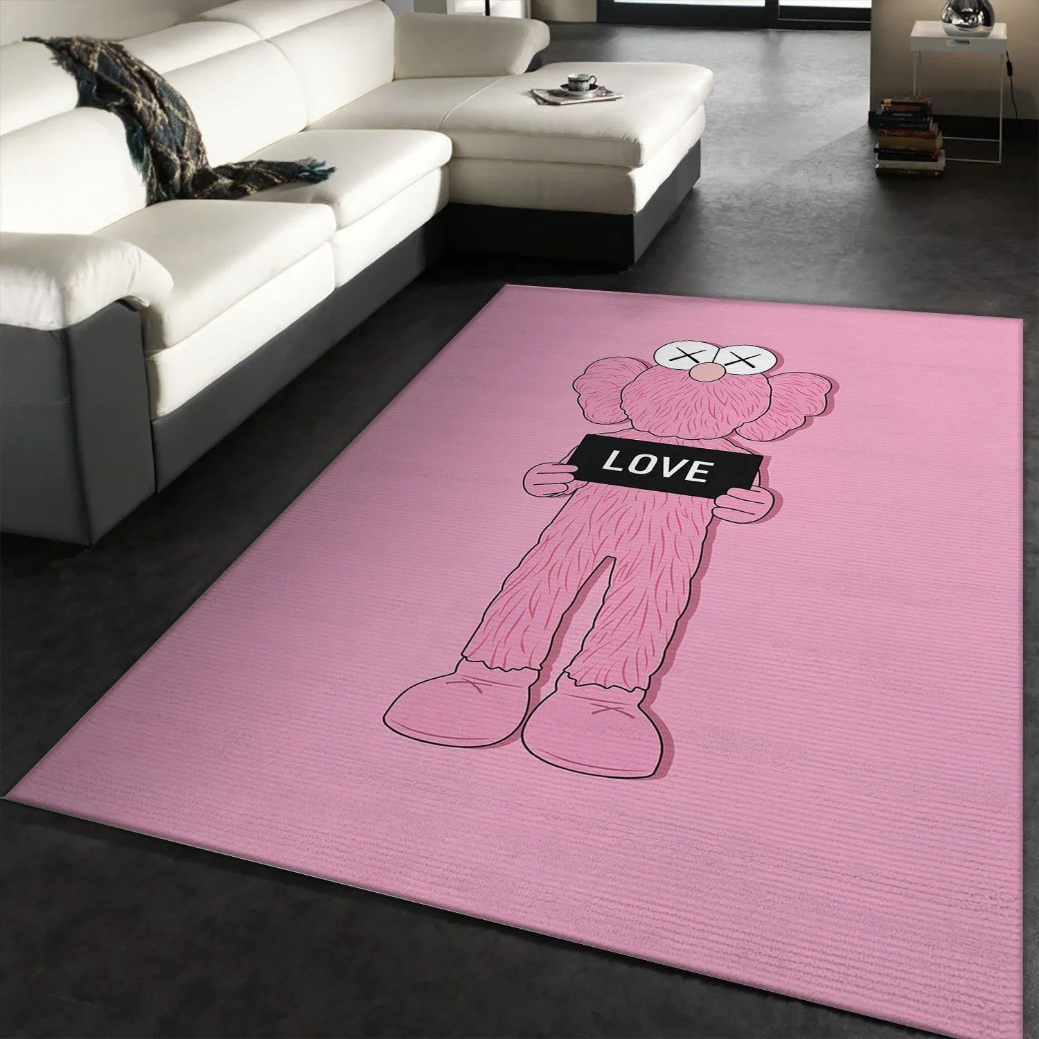 Kaws Rectangle Rug Home Decor Fashion Brand Area Carpet Luxury Door Mat