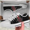 Gucci black white snake low top canvas shoes sneakers