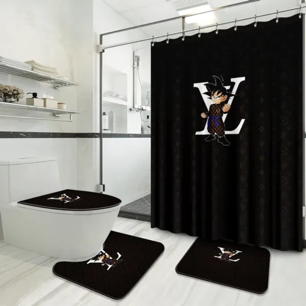 Louis Vuitton Bathroom Set Bath Mat Home Decor Luxury Fashion Brand Hypebeast