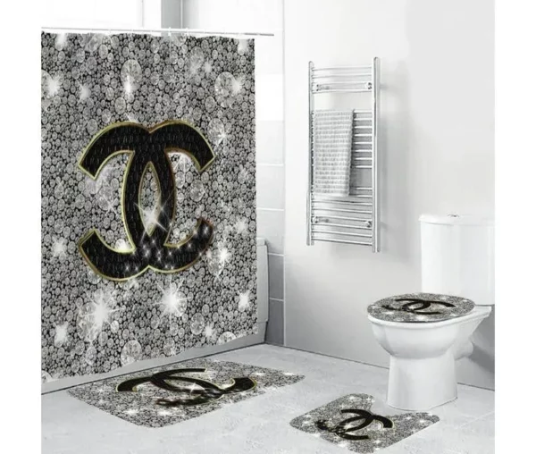 Chanel Bathroom Set Luxury Fashion Brand Home Decor Hypebeast Bath Mat