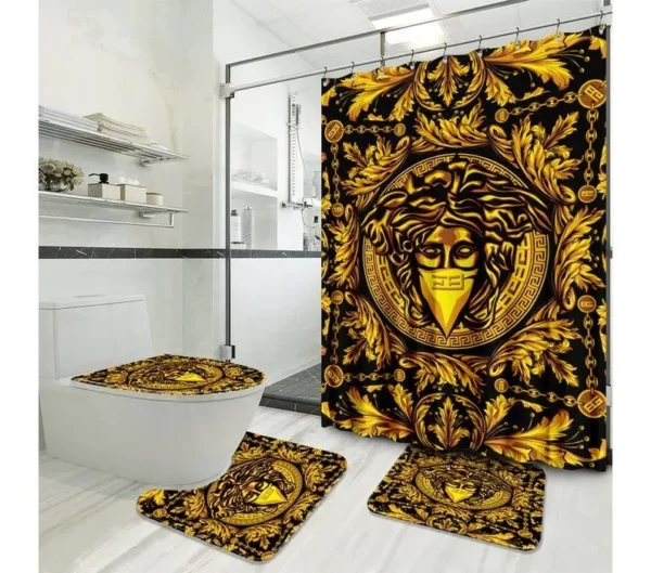 Versace Bathroom Set Home Decor Luxury Fashion Brand Bath Mat Hypebeast