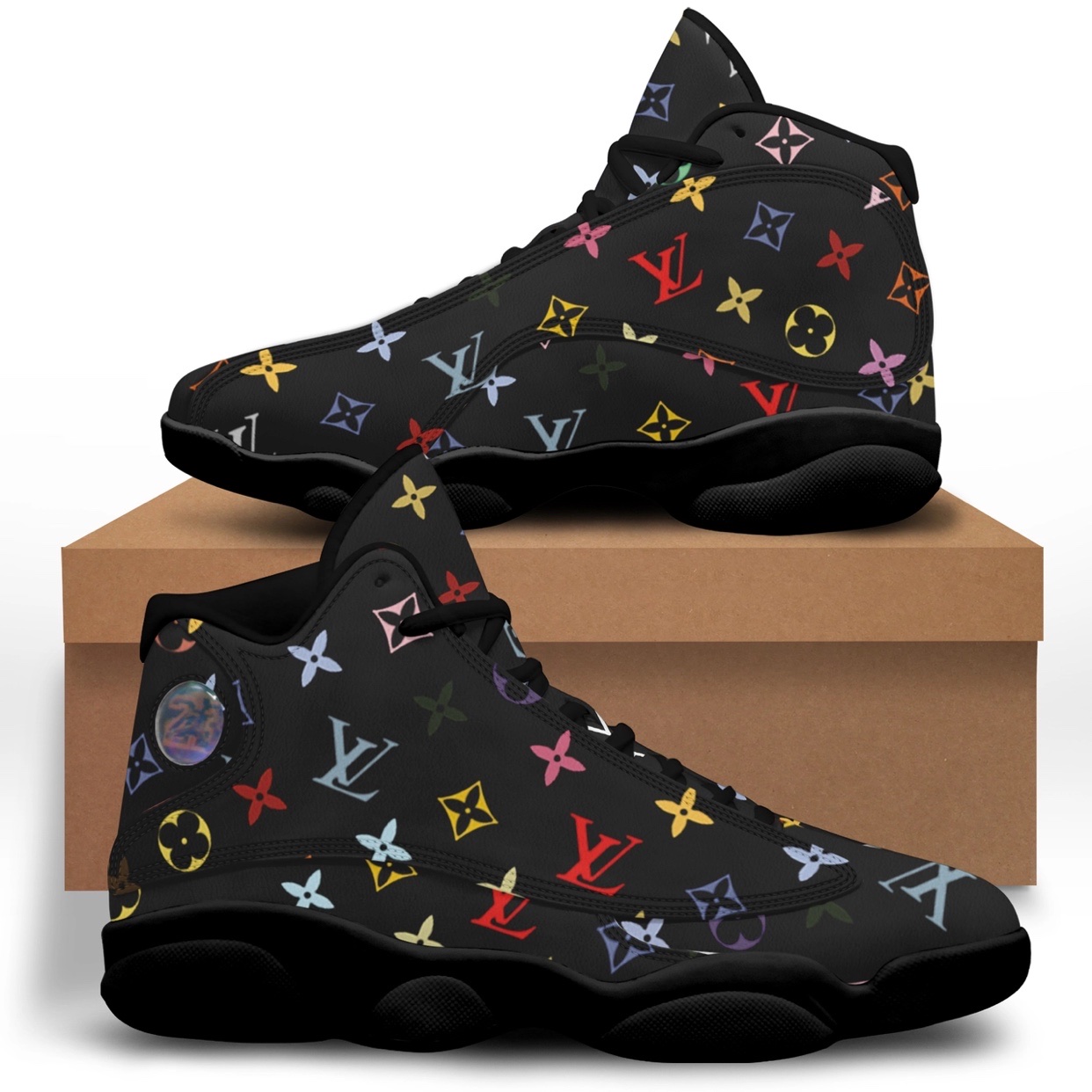 Louis Vuitton Retro Air Jordan 13 Sneakers Trending Luxury Fashion Shoes