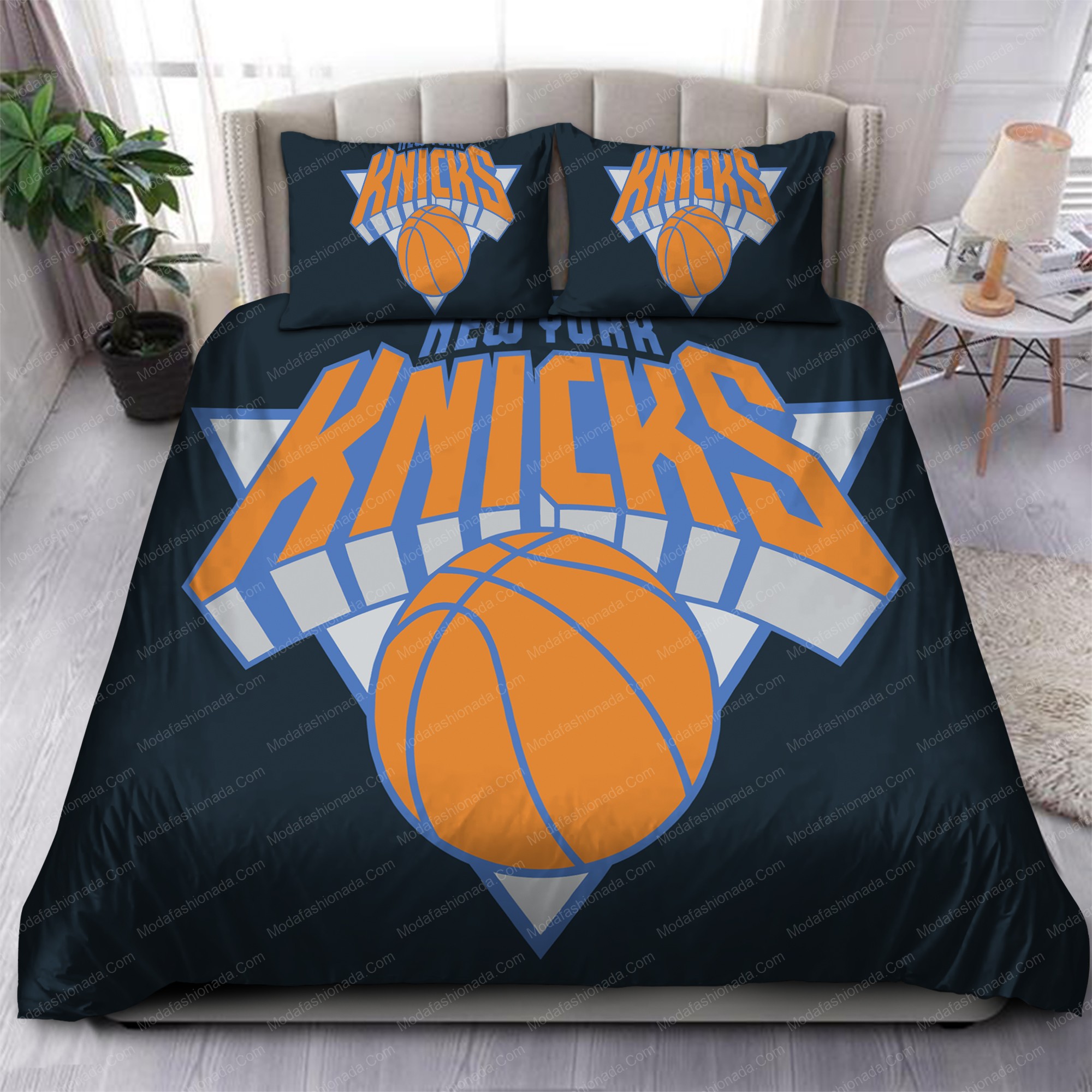 New York Knicks Nba 167 Logo Type 1070 Bedding Sets Sporty Bedroom Home Decor