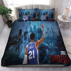 Joel Embiid Philadelphia 76Ers Nba 100 Logo Type 1141 Bedding Sets Sporty Bedroom Home Decor