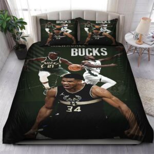 Players Milwaukee Bucks Nba 14 Logo Type 1226 Bedding Sets Sporty Bedroom Home Decor