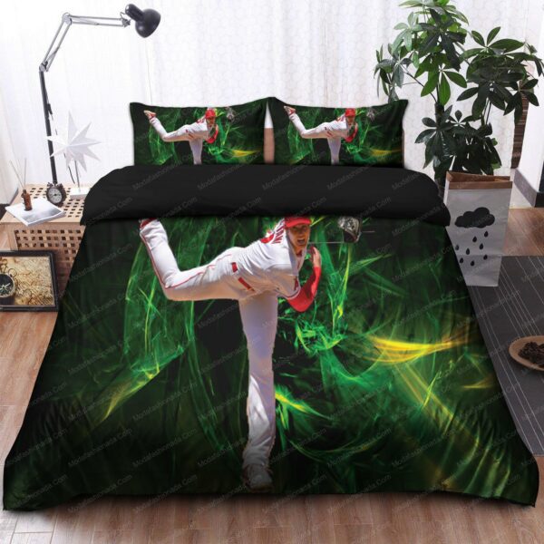 Shohei Ohtani Los Angeles Angels Mlb 33 Logo Type 1427 Bedding Sets Sporty Bedroom Home Decor