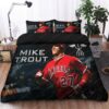 Mike Trout Los Angeles Angels Mlb 13 Logo Type 1446 Bedding Sets Sporty Bedroom Home Decor