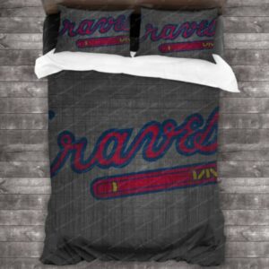 Atlanta Braves Baseball Sport 4 Logo Type 1478 Bedding Sets Sporty Bedroom Home Decor