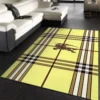 Burberry Yellow Luxury Fashion Brand Rug Home Decor Door Mat Area Carpet