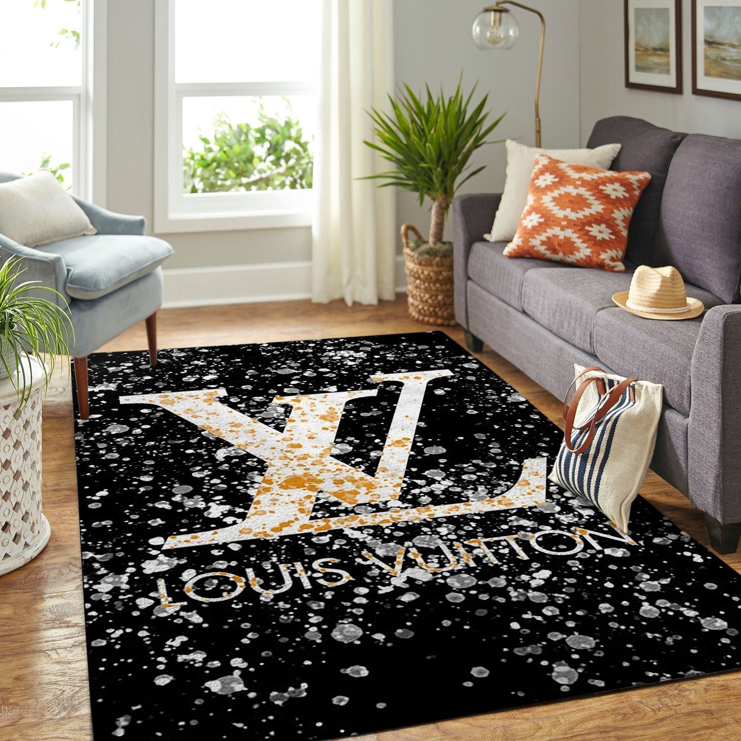 Louis Vuitton Dirty Luxury Fashion Brand Rug Home Decor Area Carpet Door Mat