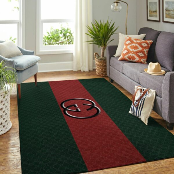 Gucci Area Red Green Luxury Fashion Brand Rug Door Mat Home Decor Area Carpet